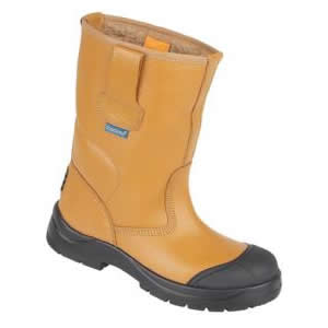 9102 Tan Lined S1P Rigger Boot With Scuff cap